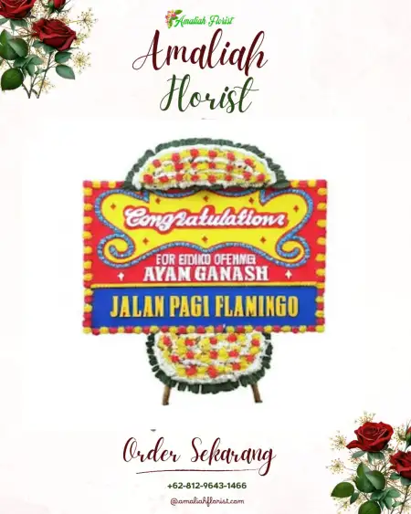 Sewa Papan Bunga Borowetan